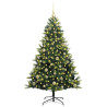Árbol de Navidad Artificial Articulado 150 LEDs Verde 150 cm 3