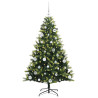 Árbol de Navidad Artificial Articulado 150 LEDs Verde 150 cm 3