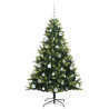 Árbol de Navidad Artificial Articulado 150 LEDs Verde 150 cm 4