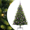 Árbol de Navidad Artificial Articulado 150 LEDs Verde 150 cm 2