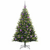 Árbol de Navidad Artificial Articulado 150 LEDs Verde 150 cm 3