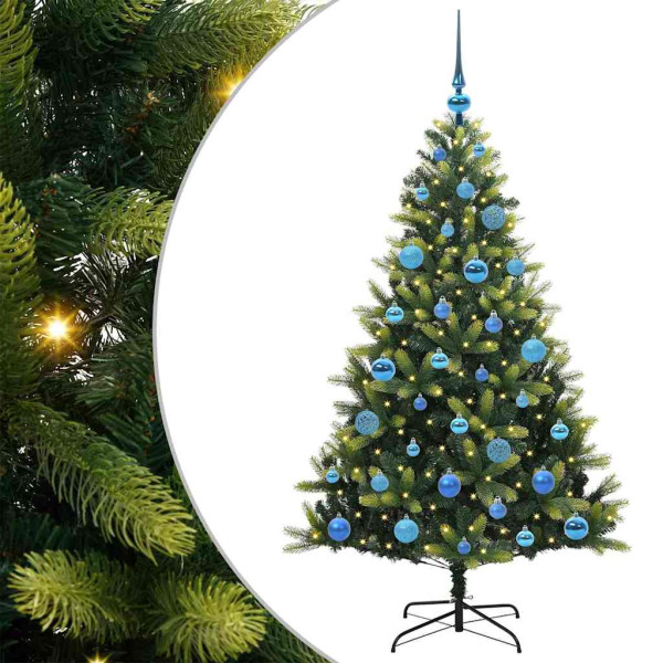 Árbol de Navidad Artificial Articulado 150 LEDs Verde 150 cm M 2