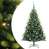 Árbol de Navidad Artificial Articulado 150 LEDs Verde 150 cm 2