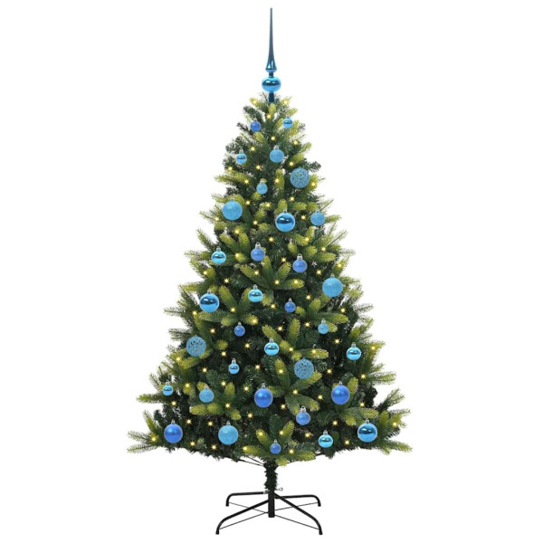 Árbol de Navidad Artificial Articulado 150 LEDs Verde 150 cm M 3