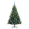 Árbol de Navidad Artificial Articulado 150 LEDs Verde 150 cm 4