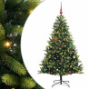 Árbol de Navidad Artificial Articulado 150 LEDs Verde 150 cm 2