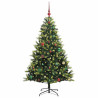 Árbol de Navidad Artificial Articulado 150 LEDs Verde 150 cm 3
