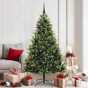 Árbol de Navidad Artificial Articulado 300 LEDs Verde 180 cm 1