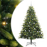 Árbol de Navidad Artificial Plegable 300 LEDs Verde 180 cm 2