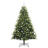 Árbol de Navidad Artificial Plegable 300 LEDs Verde 180 cm 3