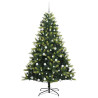 Árbol de Navidad Artificial Plegable 300 LEDs Verde 180 cm 4