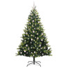 Árbol de Navidad Artificial Articulado 300 LEDs Verde 210 cm 4
