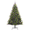 Árbol de Navidad Artificial con Bisagras 300 LEDs Verde 210 cm 3