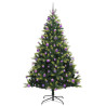 Árbol de Navidad Artificial con Bisagras 300 LEDs Verde 210 cm 4