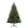Árbol de Navidad artificial con bisagras 300 LEDs Verde 240 cm 4