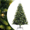 Árvore de Navidad Artificial Articulada 300 LEDs Verde 240 cm 2