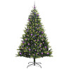 Árbol de Navidad Artificial Plegable 300 LEDs Verde 240 cm 3