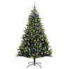 Árbol de Navidad Artificial Plegable 300 LEDs Verde 240 cm 4