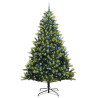 Árbol de Navidad Artificial Con Bisagras 300 LEDs Verde 240 cm 2