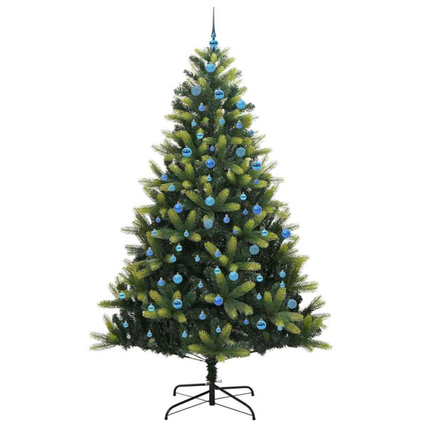 Árbol de Navidad Artificial Con Bisagras 300 LEDs Verde 240 cm M 3