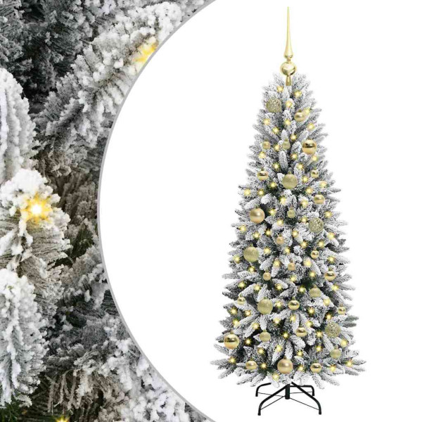 Árbol de Navidad artificial con 150 LED 53 x 53 x 120 cm M 2