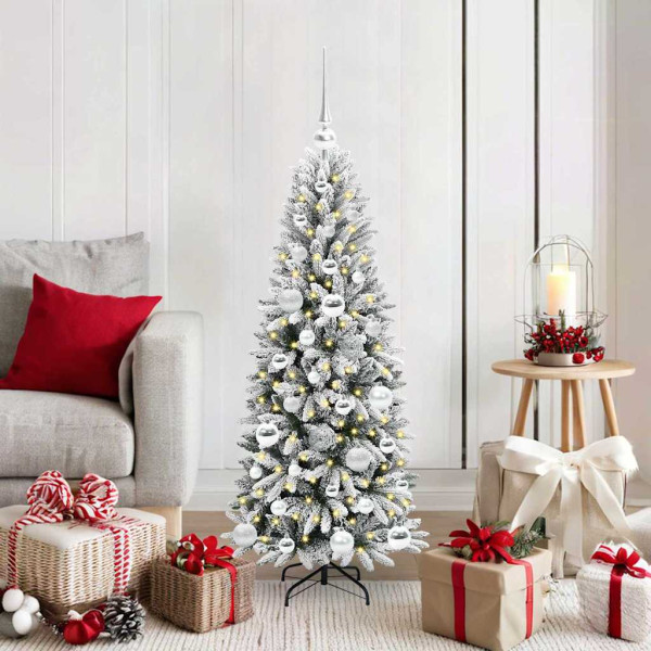 Árbol de Navidad artificial con 150 LED 53 x 53 x 120 cm D