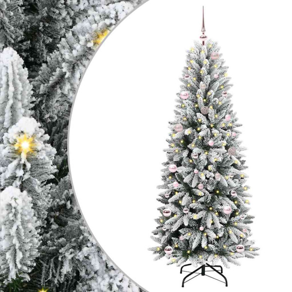 Árbol de Navidad artificial con 150 LED 63 x 63 x 150 cm D
