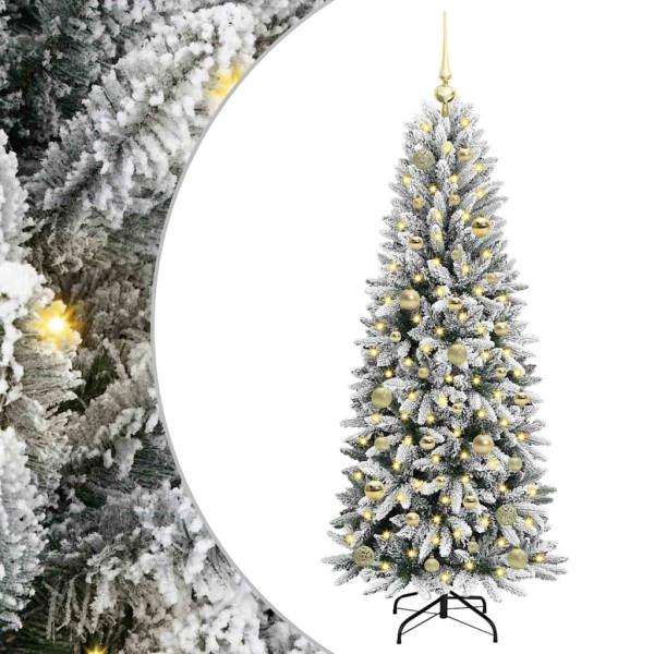 Árbol de Navidad artificial con 150 LED 63 x 63 x 150 cm M 2