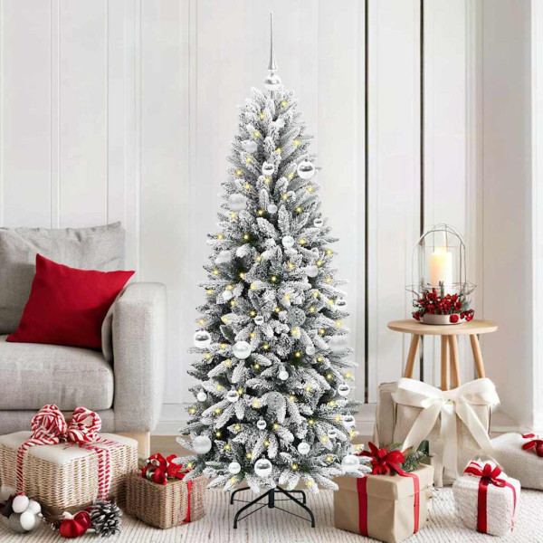 Árbol de Navidad artificial con 150 LED 63 x 63 x 150 cm D