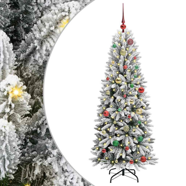 Árbol de Navidad artificial con 150 LED 63 x 63 x 150 cm M 2