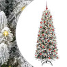 Árbol de Navidad artificial con 300 LED 73 x 73 x 180 cm 2