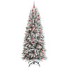 Árbol de Navidad artificial con 300 LED 78 x 78 x 210 cm 2