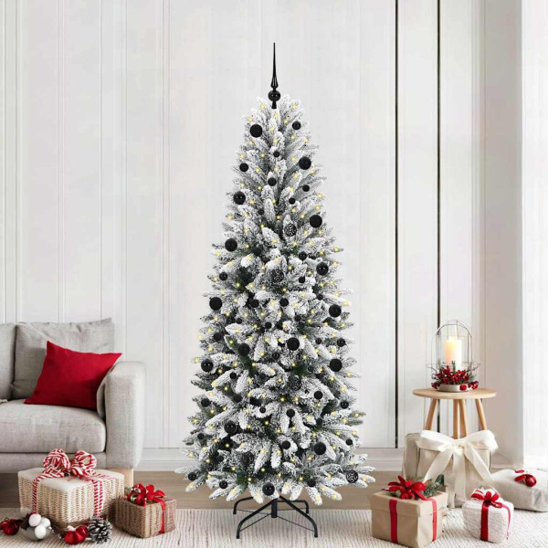 Árbol de Navidad artificial con 300 LED 78 x 78 x 210 cm D