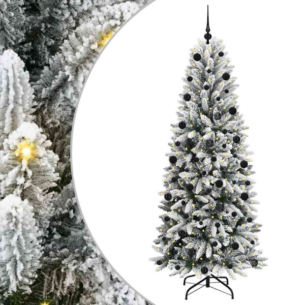 Árbol de Navidad artificial con 300 LED 78 x 78 x 210 cm M 2