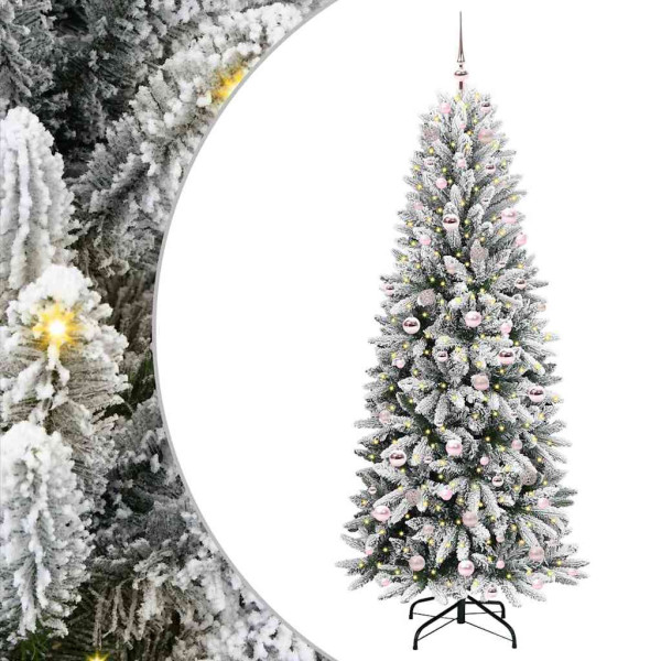 Árbol de Navidad artificial con 300 LED 78 x 78 x 210 cm M 2
