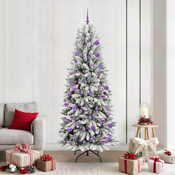 Árbol de Navidad artificial con 300 LED 78 x 78 x 210 cm D