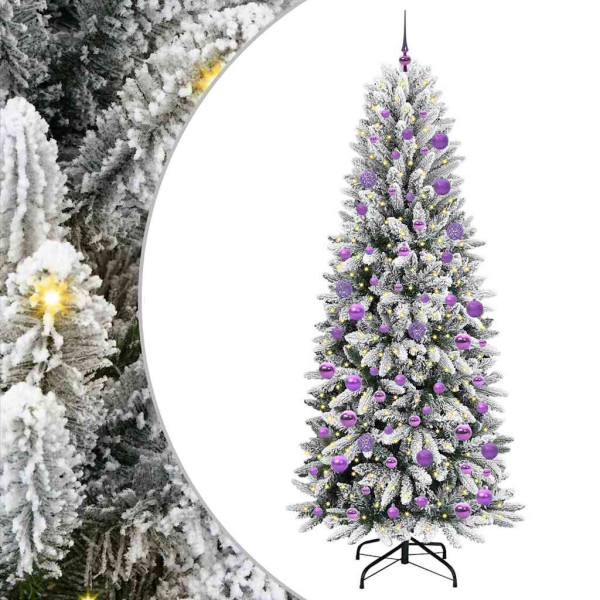 Árbol de Navidad artificial con 300 LED 78 x 78 x 210 cm M 2