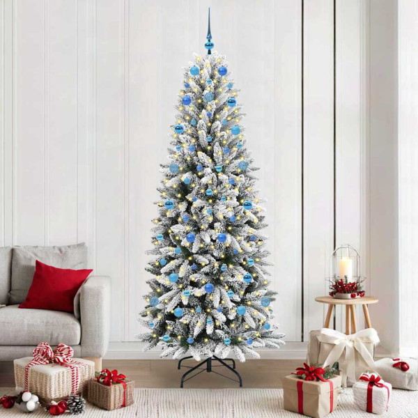 Árbol de Navidad artificial con 300 LED 78 x 78 x 210 cm D