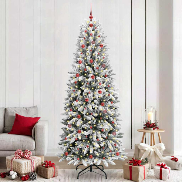 Árbol de Navidad artificial con 300 LED 93 x 93 x 240 cm D