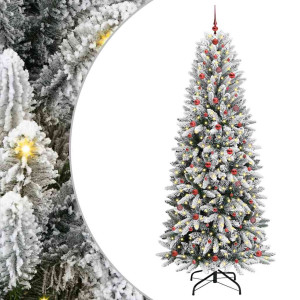 Árbol de Navidad artificial con 300 LED 93 x 93 x 240 cm H