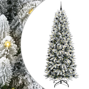 Árbol de Navidad artificial con 300 LED 93 x 93 x 240 cm H