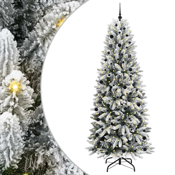 Árbol de Navidad artificial con 300 LED 93 x 93 x 240 cm M 2