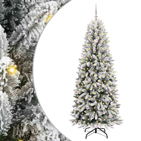 Árbol de Navidad artificial con 300 LED 93 x 93 x 240 cm M 2