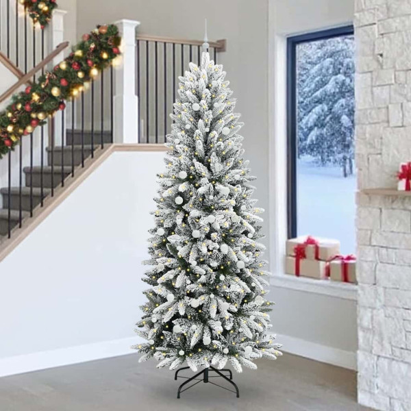 Árbol de Navidad artificial con 300 LED 93 x 93 x 240 cm D