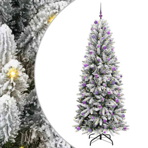 Árbol de Navidad artificial con 300 LED 93 x 93 x 240 cm H