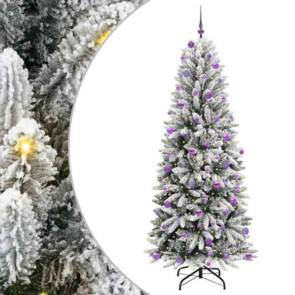 Árbol de Navidad artificial con 300 LED 93 x 93 x 240 cm M 2