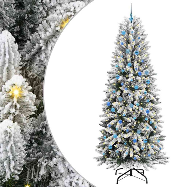 Árbol de Navidad artificial con 300 LED 93 x 93 x 240 cm D