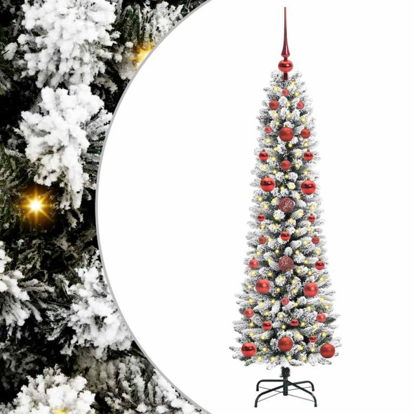 Árbol de Navidad artificial con 150 LED verde y 120 cm M 2