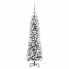 Árbol de Navidad artificial con 150 LED verde y 120 cm 4