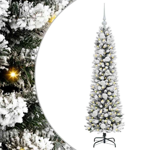 Árbol de Navidad artificial con 150 LED verde y 120 cm M 2